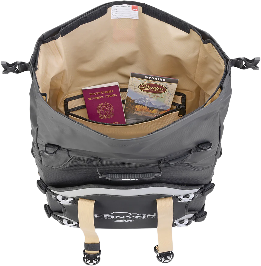 GIVI Canyon ADV Saddlebags 35L Each - Black, Part Number GRT709B