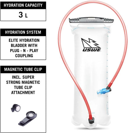 USWE Outlander Hydration Pack Back Pack Black/Carbon