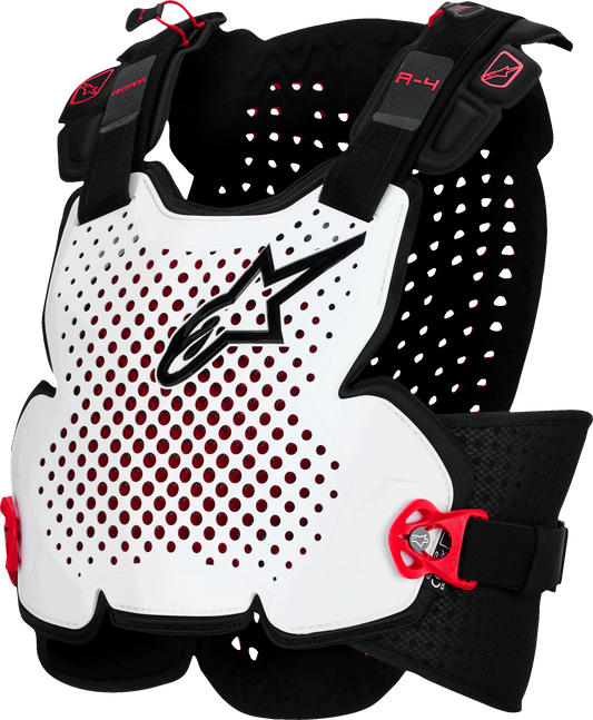 ALPINESTARS A-4 PLASMA CHEST PROTECTOR BLK/RED/WHT MD/LG