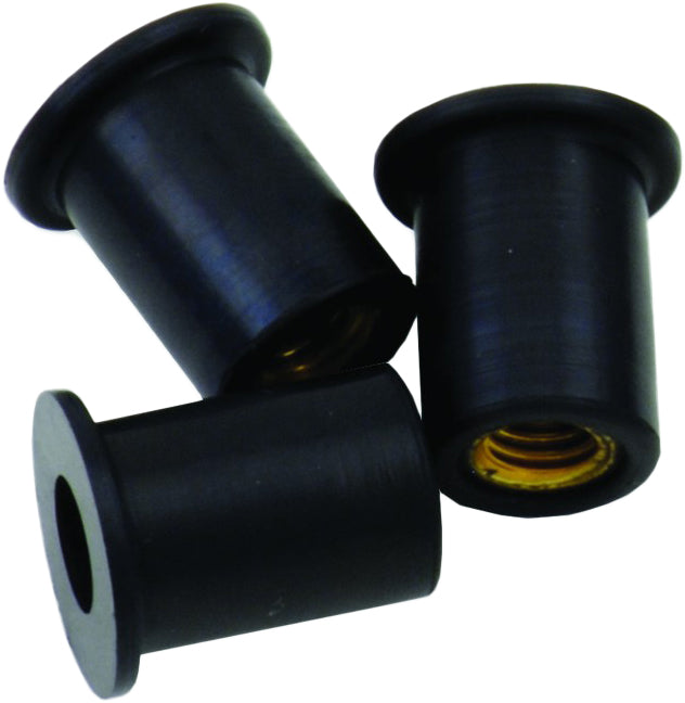 BOLT Windscreen Fasteners M5 Rubber Well Nut Pack of 50