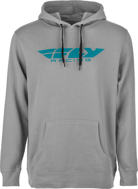 FLY RACING FLY CORPORATE PULLOVER HOODIE GREY/BLUE SM'SM