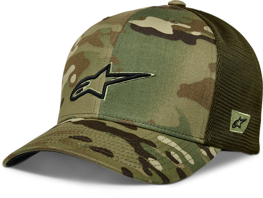 ALPINESTARS RECON CAMO TRUCKER HAT GREEN CAMO