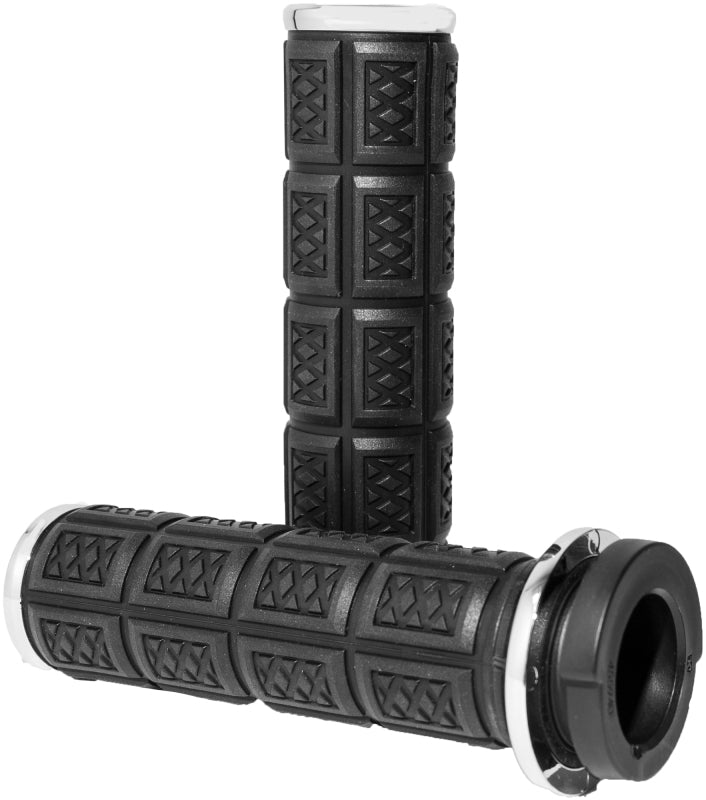 Kuryakyn Enygma Throttle-By-Wire Grips Chrome - Part #kur10035-1