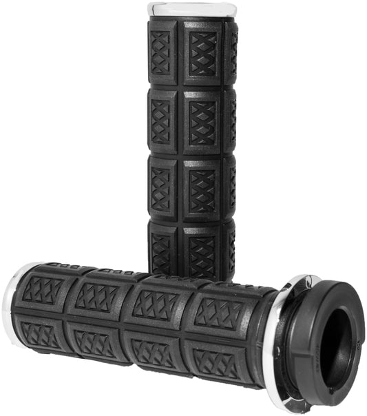 Kuryakyn Enygma Throttle-By-Wire Grips Chrome - Part #kur10035-1