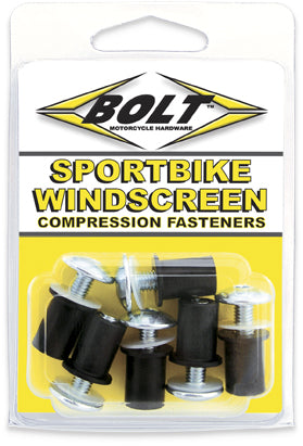 BOLT Windscreen Fasteners 6-Pack – Secure Mounting Kit with Allen Bolts and Well Nuts
