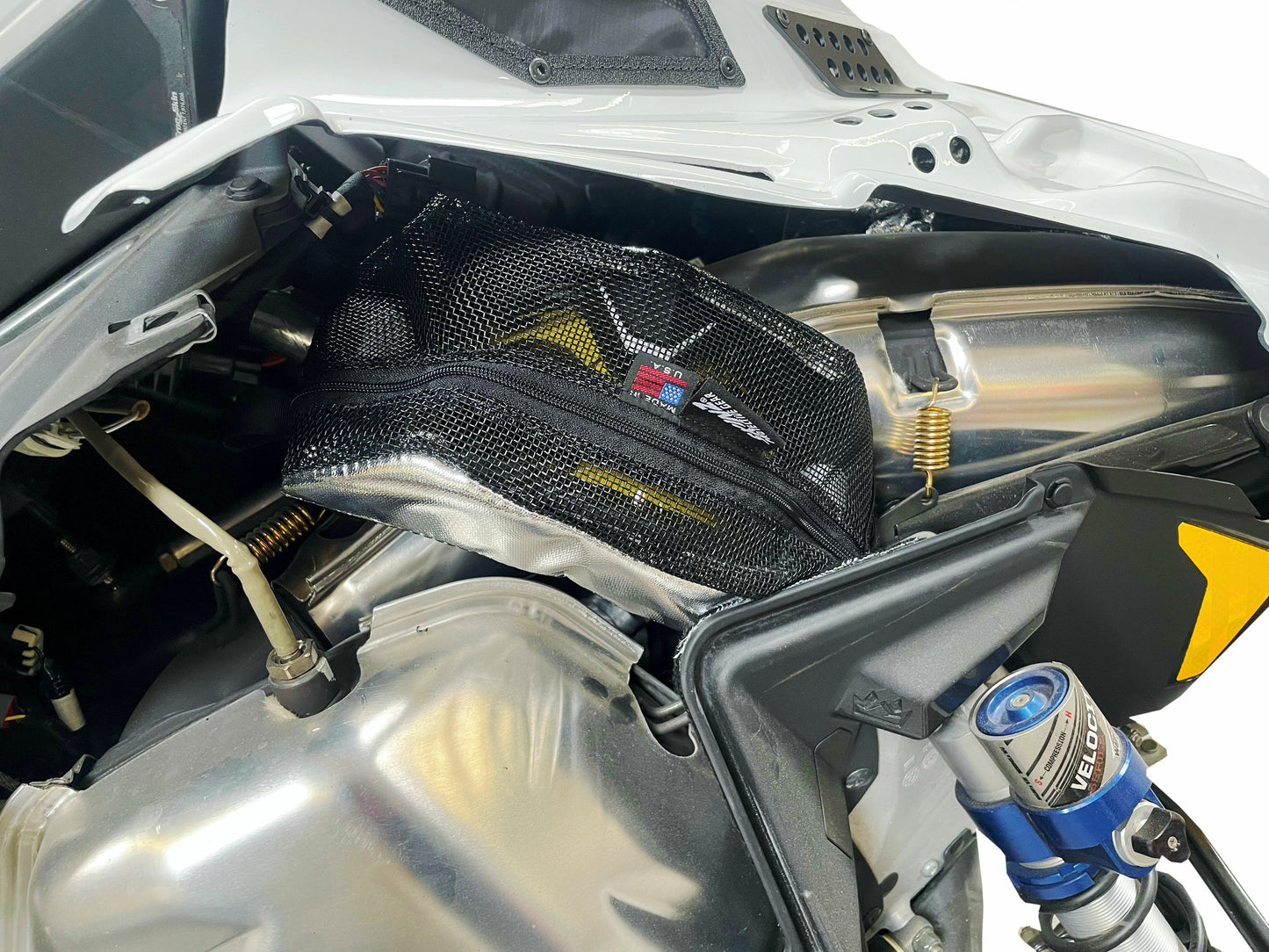 SPG GB800-BK Under Hood Goggle Bag for Exhaust Side Storage