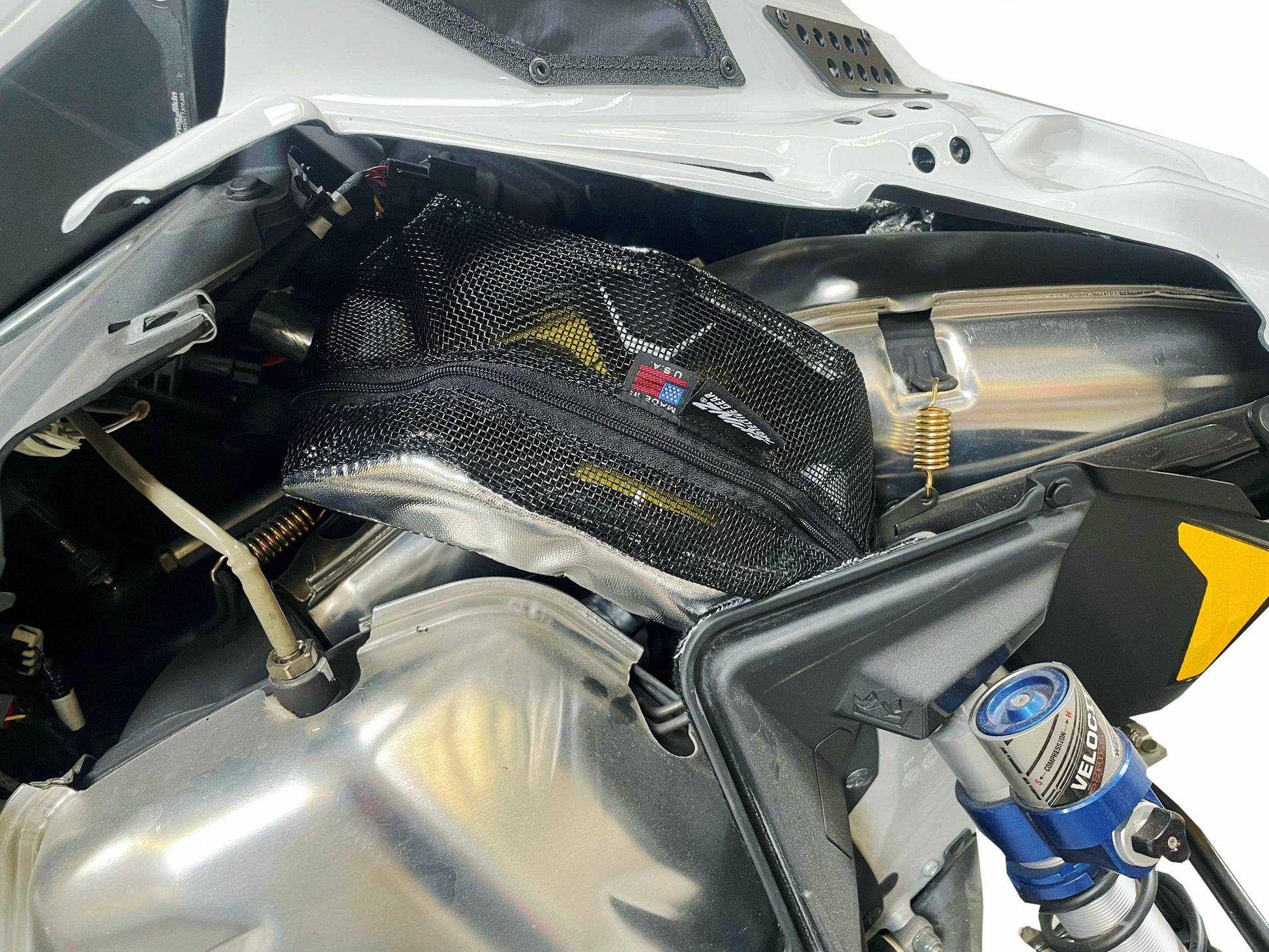 SPG GB800-BK Under Hood Goggle Bag for Exhaust Side Storage