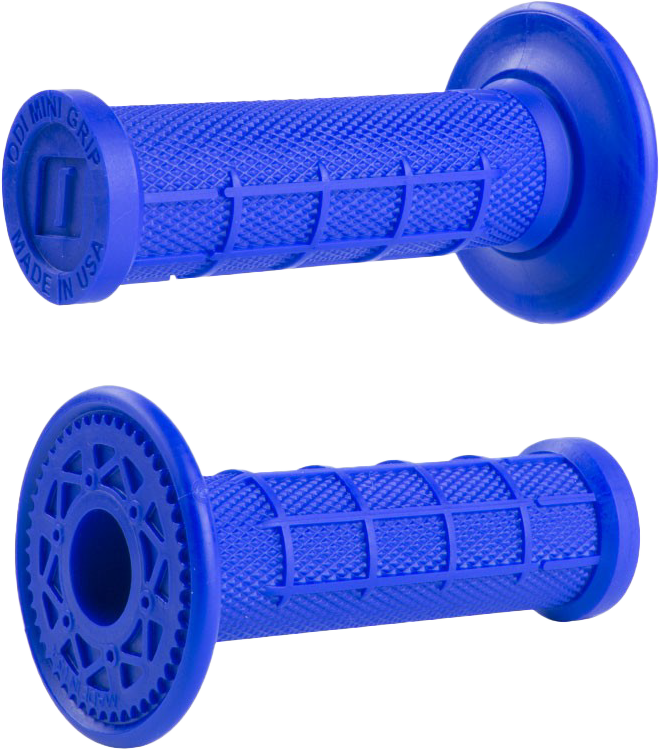 ODI Mini MX Half Waffle Grips Blue - Part H01MMU for 50cc Mini Bikes