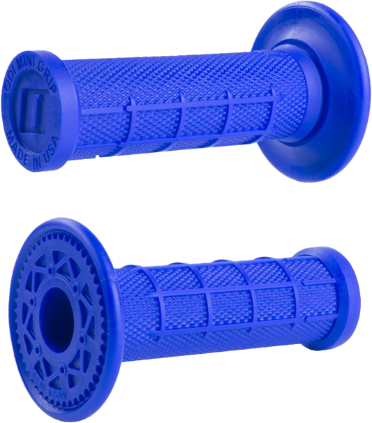 ODI Mini MX Half Waffle Grips Blue - Part H01MMU for 50cc Mini Bikes