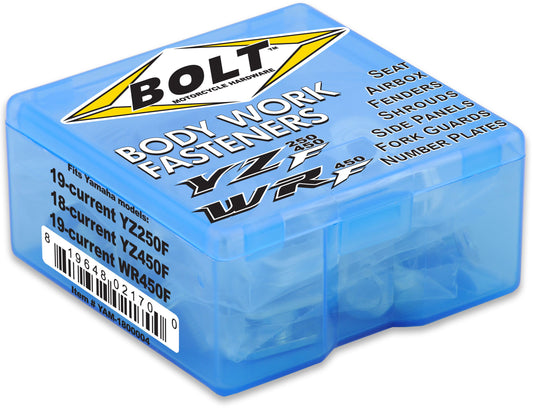 BOLT Full Plastic Fastener Kit for Yamaha YZ250F, YZ450F, WR Series Models – OEM Quality Replacement Hardware
