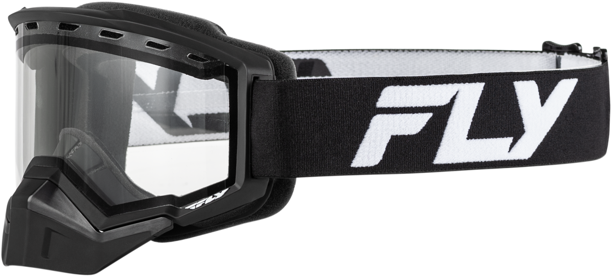 Fly Racing Youth Focus Snow Goggle Black/White with Clear Lens - Part Number FLB-24FY2