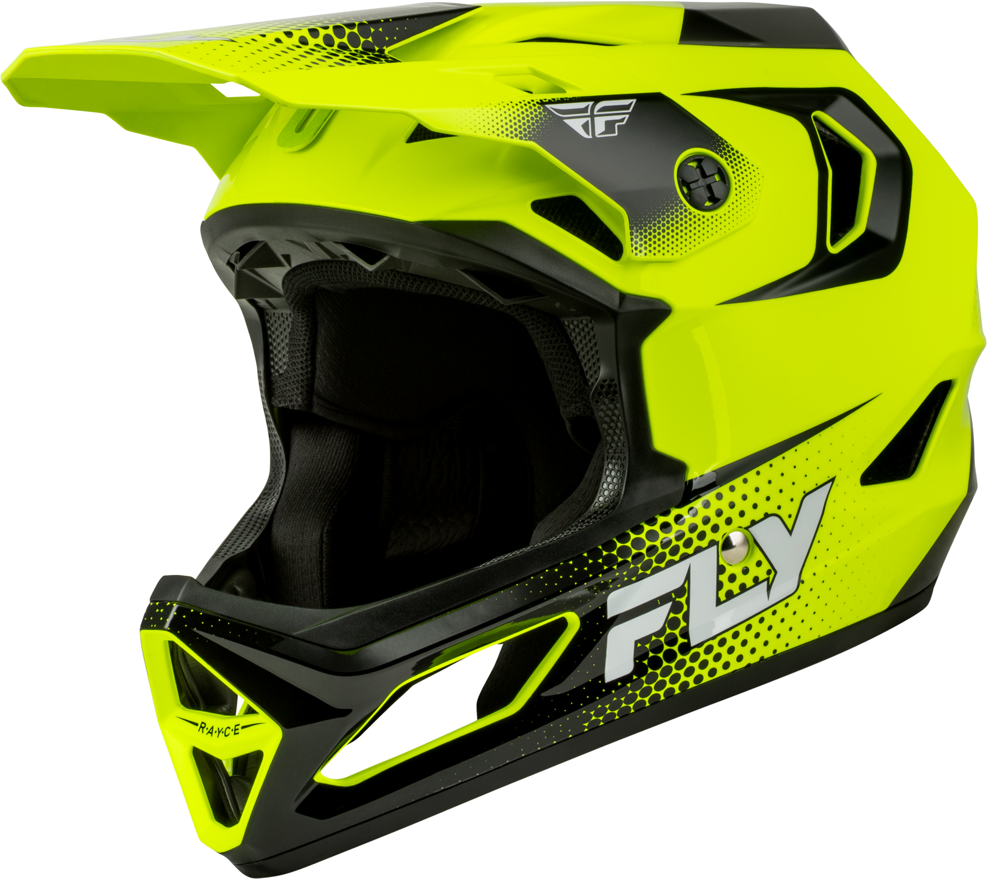 Fly Racing Rayce Sonar Bicycle Helmet Hi Vis/Black/White Large
