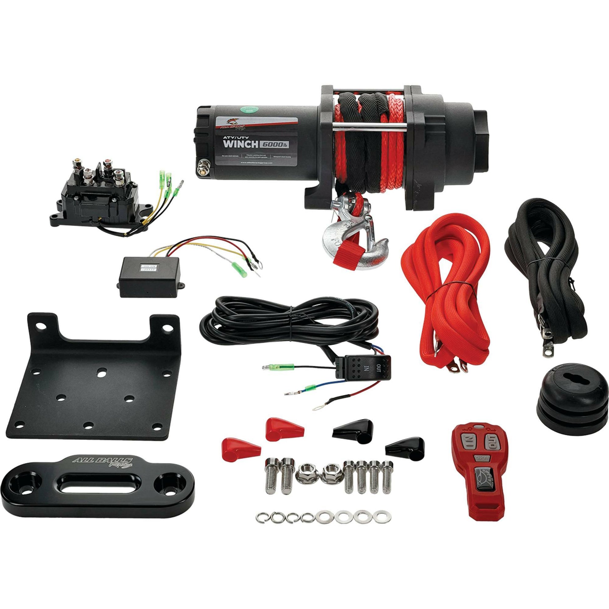 6000lb Synthetic Rope Winch