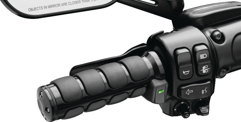 Kuryakyn Heated ISO Grips Throttle-By-Wire Gloss Black – Stay Warm on Cold Rides