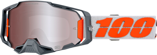 100-Percent Armega Hiper Goggle with Silver Mirror Lens – Enhanced Visibility and Impact Protection