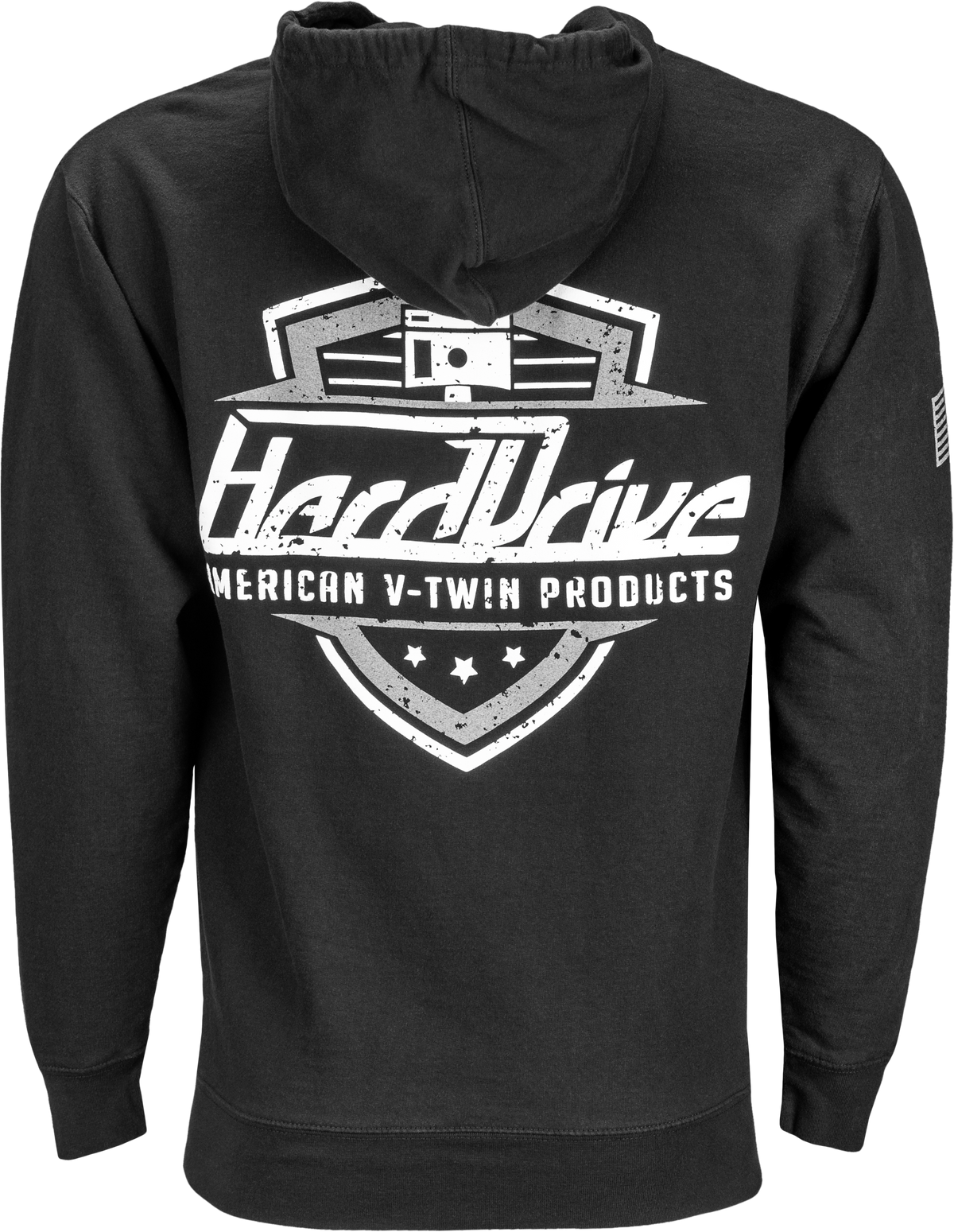 Harddrive Shield Hoodie Black/White Md