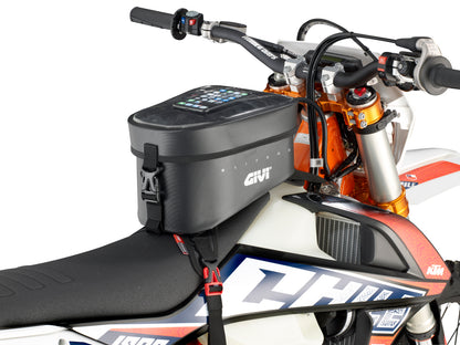 GIVI GRT716 Waterproof 10 Liter Tankbag with Strap Mount — Durable, Weatherproof Motorcycle Storage