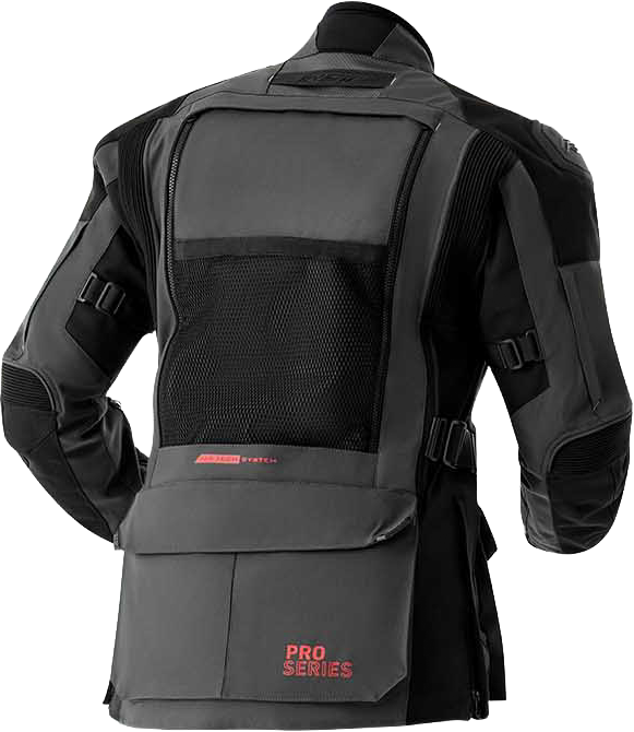 RST Ps Adventure D3O Jacket Grey/Black Textile – All-Weather Motorcycle Riding Gear