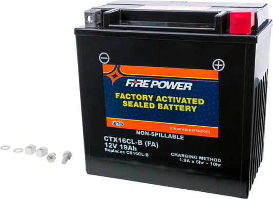 FIRE POWER Ctx16cl B Sealed Factory Activated Battery for Kawasaki Mule 2500 & 2510