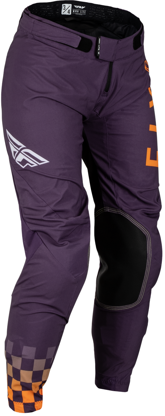 Fly Racing Women's Lite Pants Deep Purple/White/N Coral Size 05/06