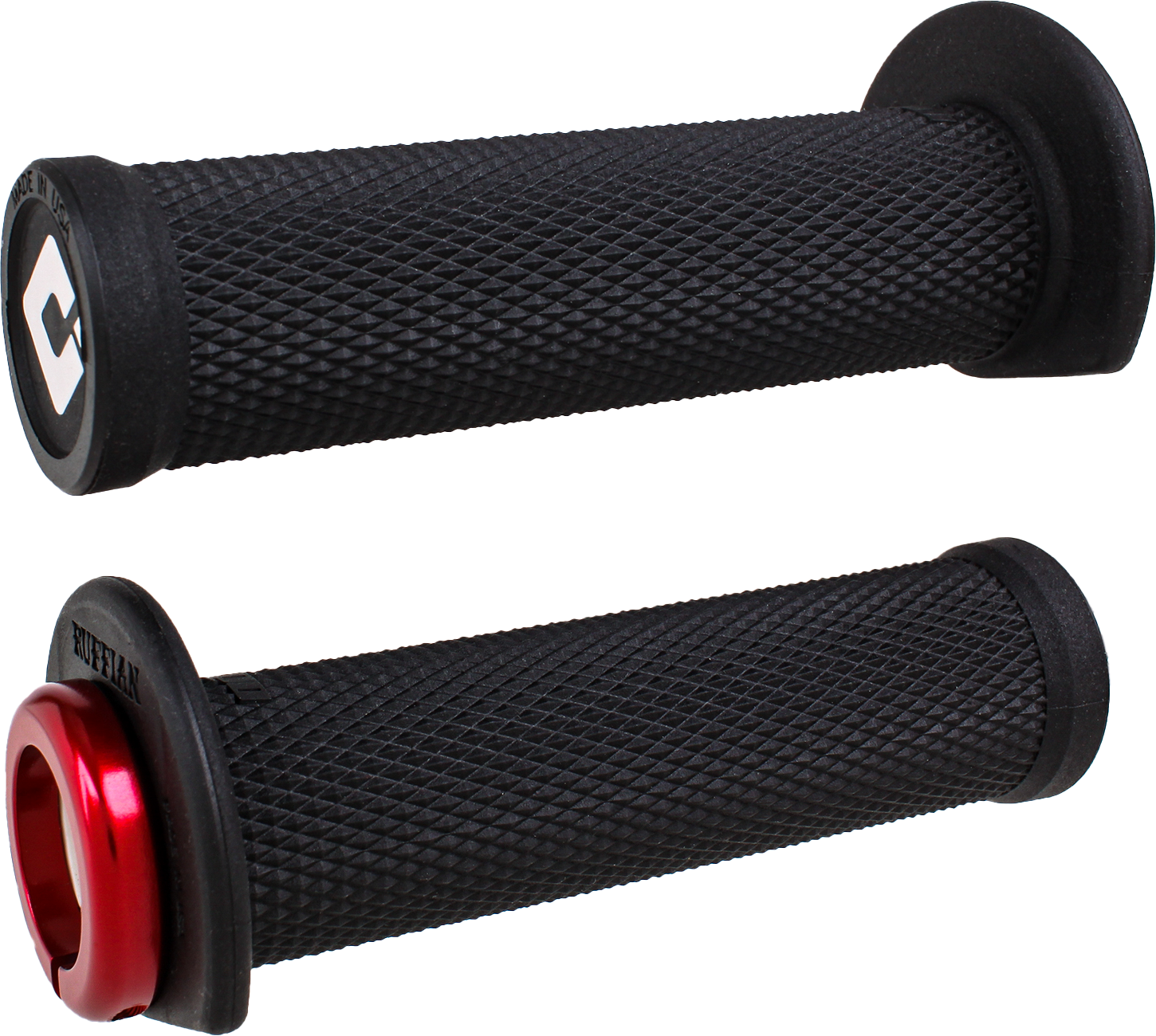 ODI Ruffian ATV and PWC Lock-On Grip J33RFB-R - 5 Inches Black/Red