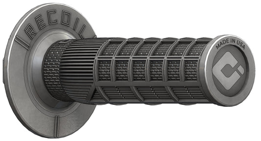 ODI Recoil SX MX V2 Universal Graphite Throttle and Clutch Grip Set for 7/8" Handlebar with Lock-On Design