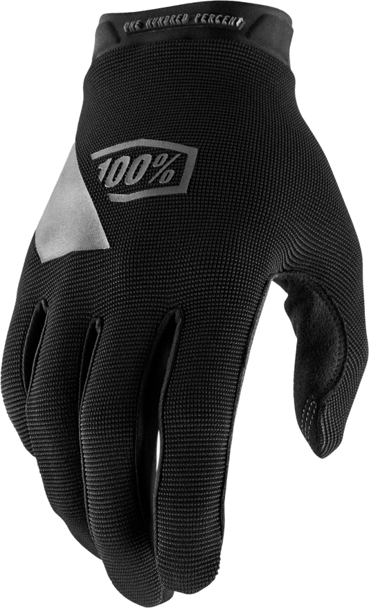 100% RIDECAMP Womens Motocross Gloves Black XL
