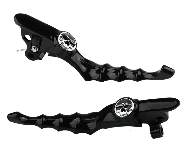 Kuryakyn Zombie Levers for Harley-Davidson Touring Models – Gloss Black, Part Number kur10186-2
