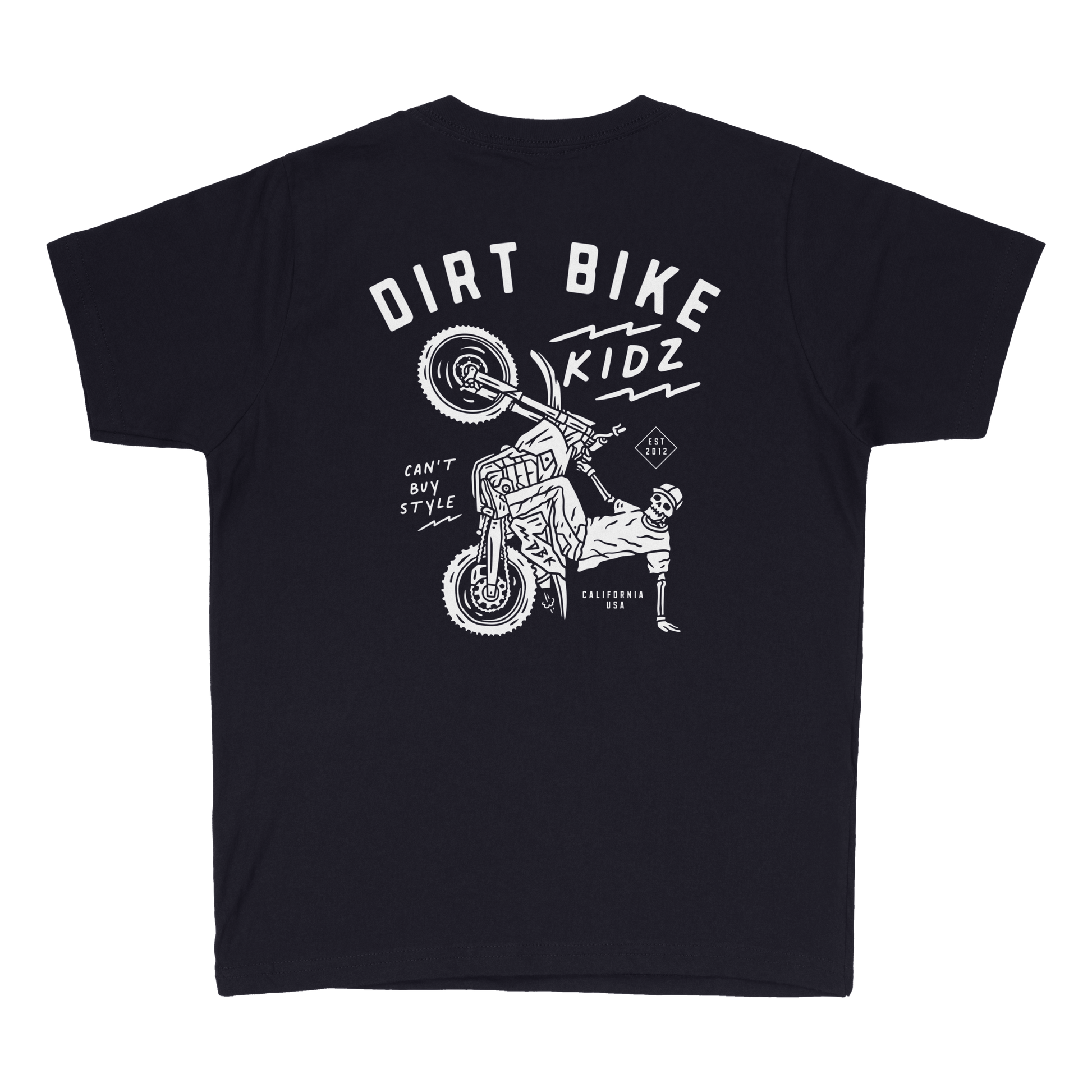 DBK 12 O'clock Youth Tee Navy YL - 6 oz 100% Cotton T-Shirt for Kids