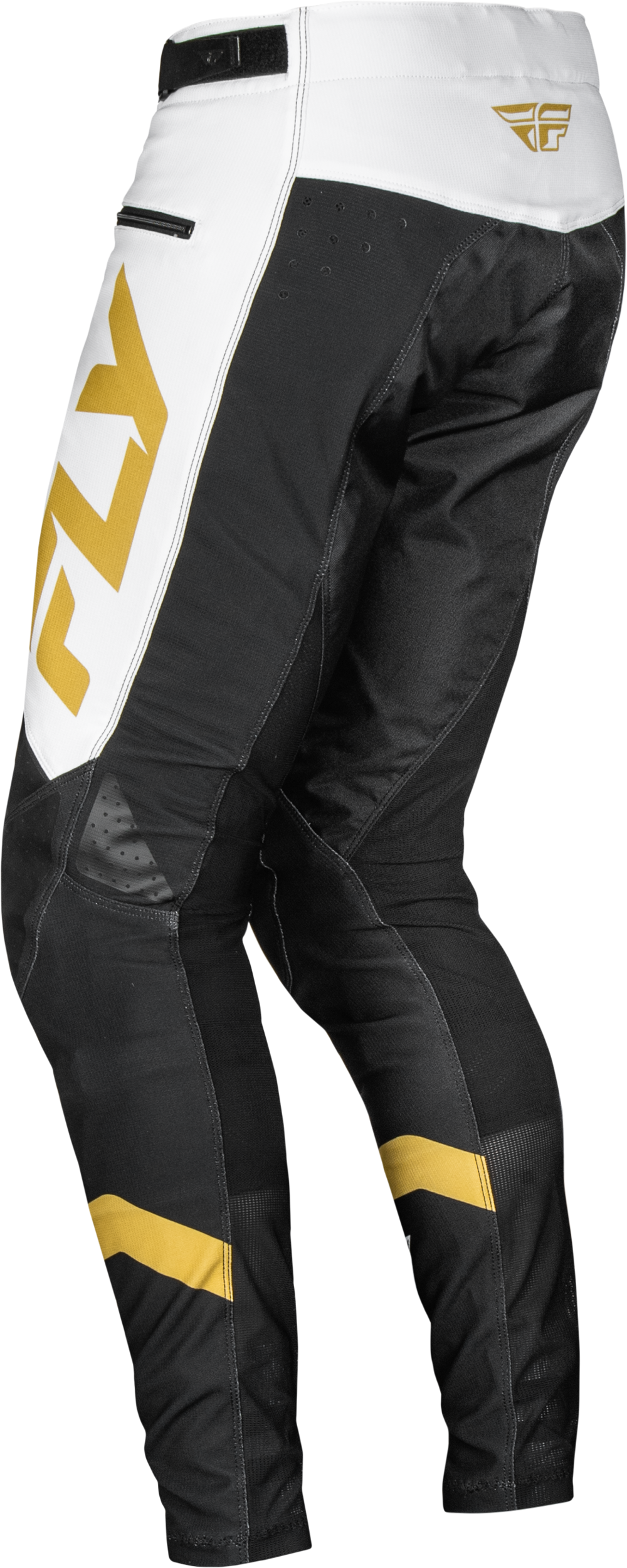 Fly Racing Rayce Bicycle Pants White/Black/Gold Size 32