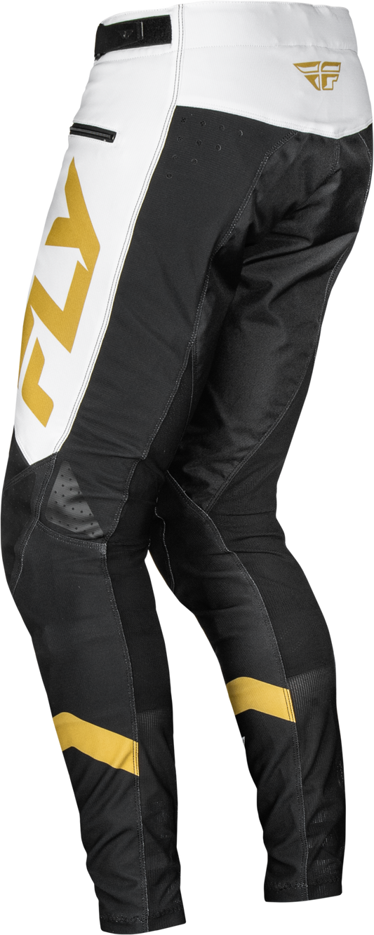 Fly Racing Rayce Bicycle Pants White/Black/Gold Size 32