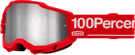 100% Accuri 2 Snow Goggles Wolg Mirror w/Silver Lens 50014-00056