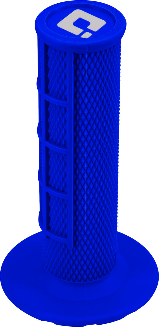ODI Half Waffle Lock-On Grip Blue with V2 Lock On System - Part H36HWU