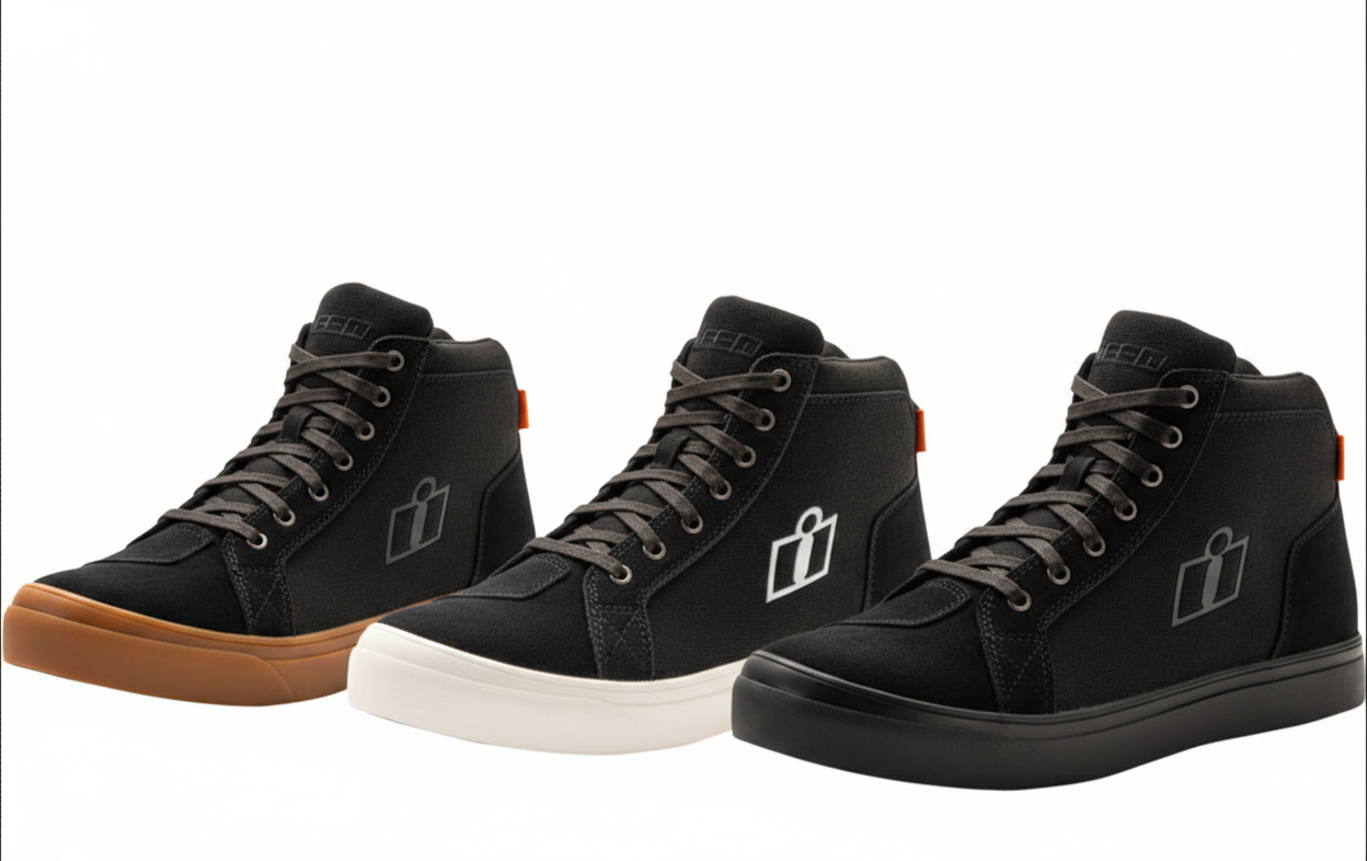 ICON Carga CE™ Boots - Durable Leather with D3O® Ankle Inserts and Slip