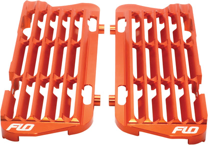 FLO Motorsports High Flow Radiator Brace for KTM 350/500 EXC-F and XCF-W Models – Orange Part Number FLO750ORG