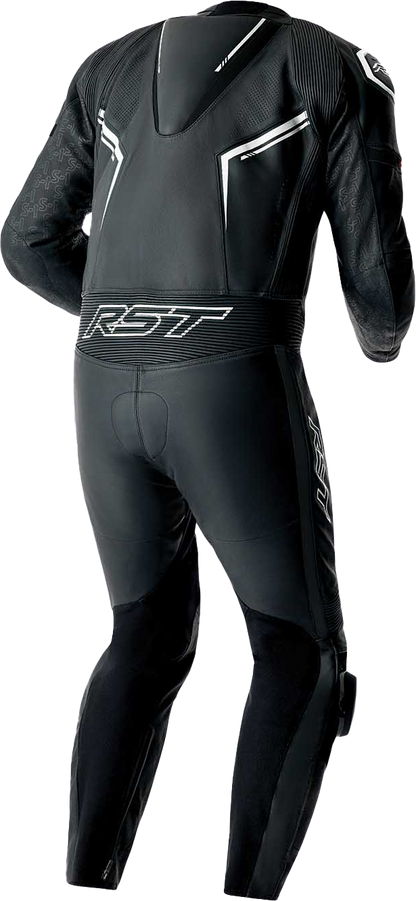 RST S1 D3o Suit Black and White Leather Motorcycle Suit - Part 103604WHI-42