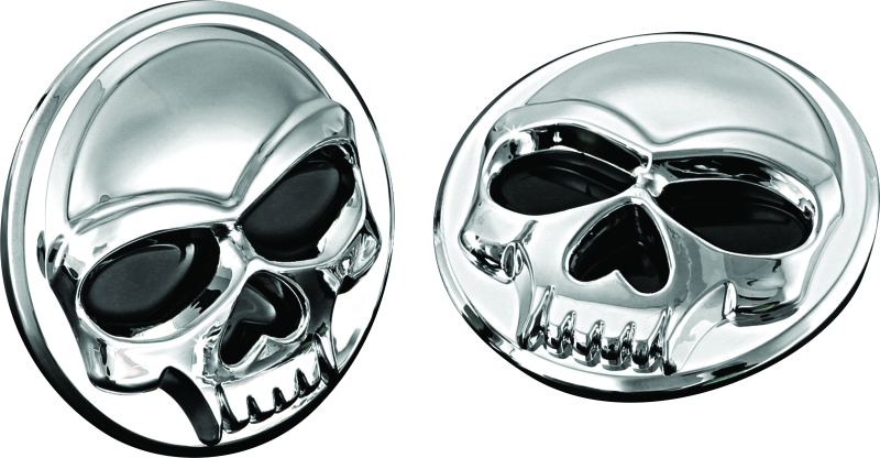 Kuryakyn Universal Zombie Medallions 2-inch Diameter Chrome - Powersports Emblems