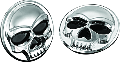 Kuryakyn Universal Zombie Medallions 2-inch Diameter Chrome - Powersports Emblems