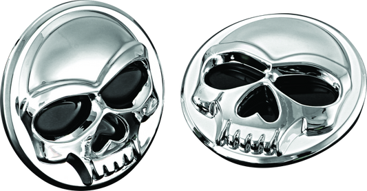 Kuryakyn Universal Zombie Medallions 2-inch Diameter Chrome - Powersports Emblems