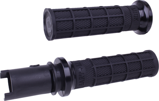 ODI Lock On Hart Luck Full Waffle Black/Black CVO '23-'24 Motorcycle Handlebar Grips - Model V31HTC-BB-B