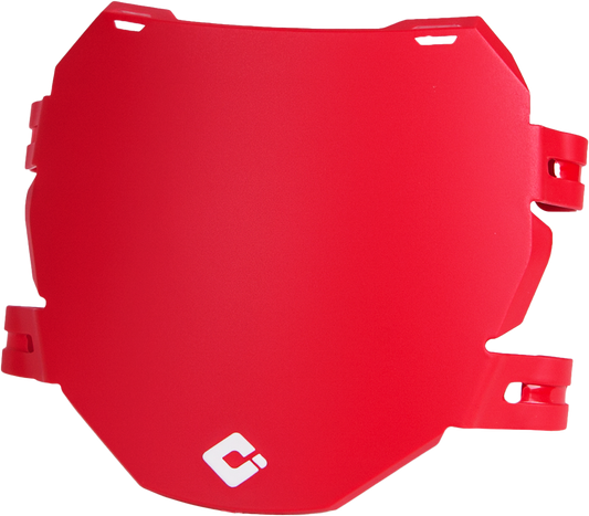 ODI D70DP-R Downhill/E Bike Number Plate – Red for Enhanced Aero Performance and Visibility