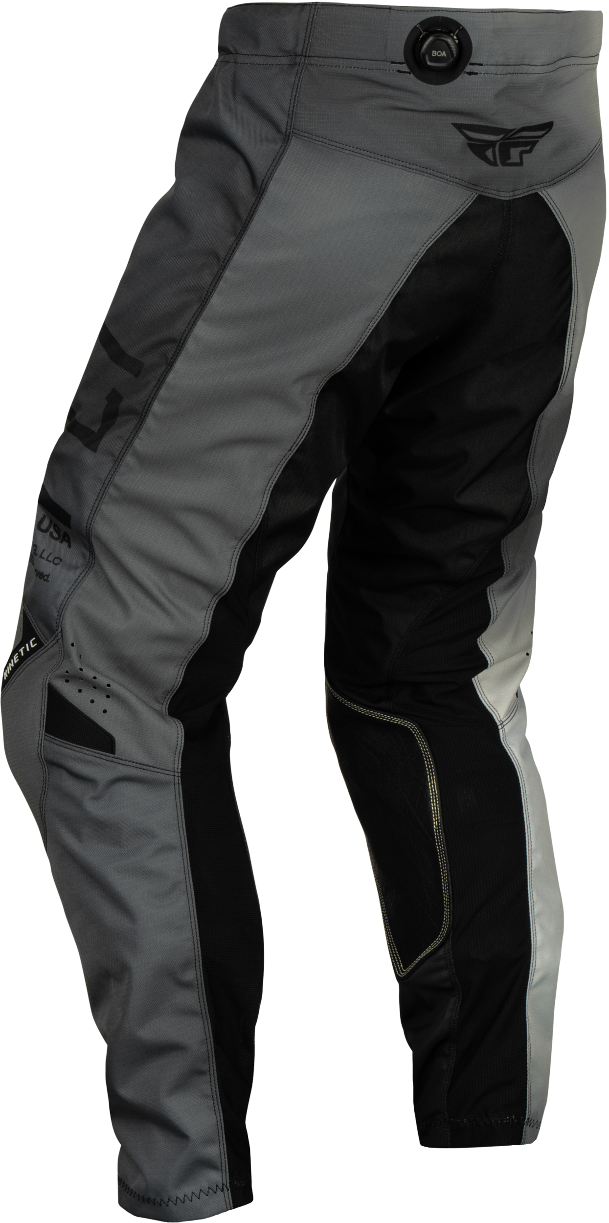 Fly Racing Youth Kinetic Prodigy Pants Black/Light Grey Size 18