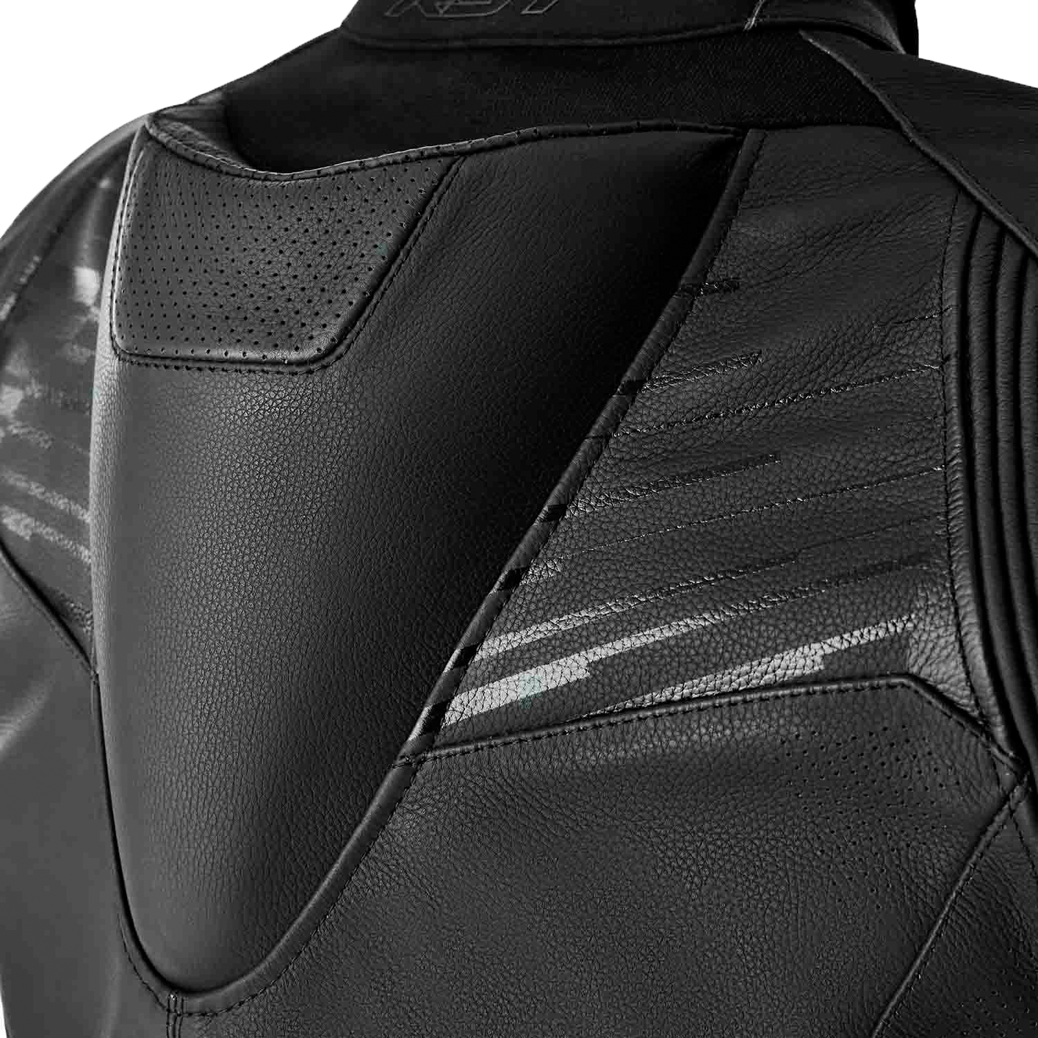 RST TracTech Evo D3O Leather Motorcycle Jacket Black - Part 103635BLK-56