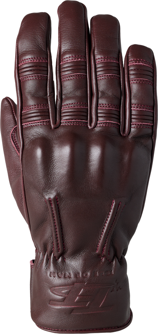 RST Iom TT Hillberry 2 CE Leather Motorcycle Gloves - Oxblood, Size 2XL