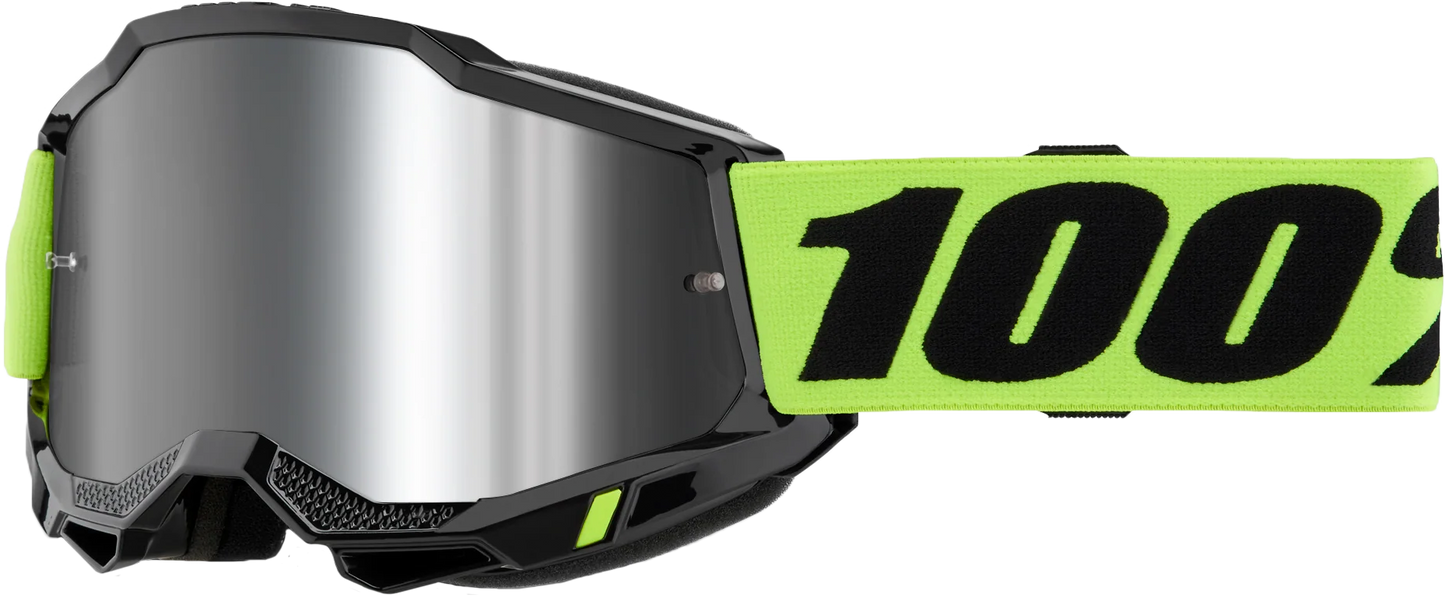 100-Percent Accuri 2 Jr. Goggle with Yellow Mirror Silver Lens