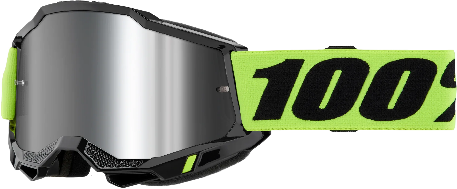 100-Percent Accuri 2 Jr. Goggle with Yellow Mirror Silver Lens