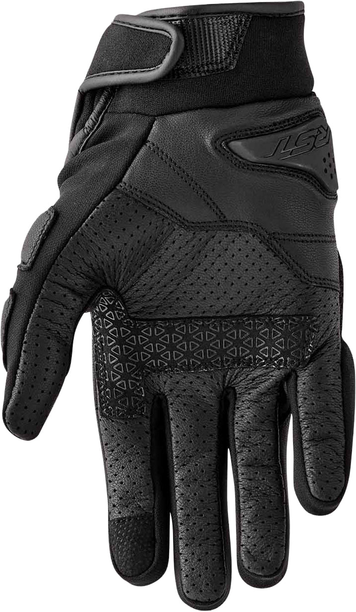 RST Vortek Black Textile Motorcycle Gloves - Size Medium, Part #103651BLK-09