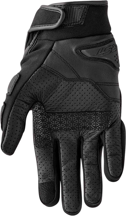 RST Vortek Black Textile Motorcycle Gloves - Size Medium, Part #103651BLK-09