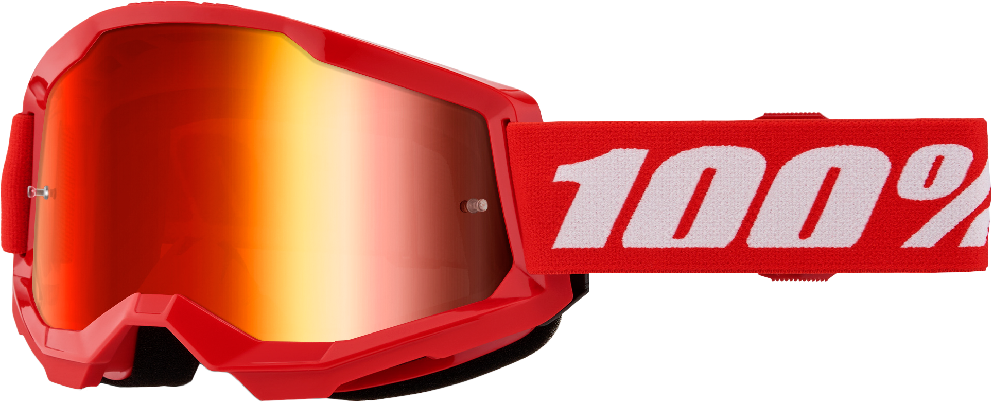 100-Percent Strata 2 Goggle with Red Mirror Lens – Performance Cycling and MTB Eyewear