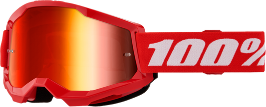 100-Percent Strata 2 Goggle with Red Mirror Lens – Performance Cycling and MTB Eyewear